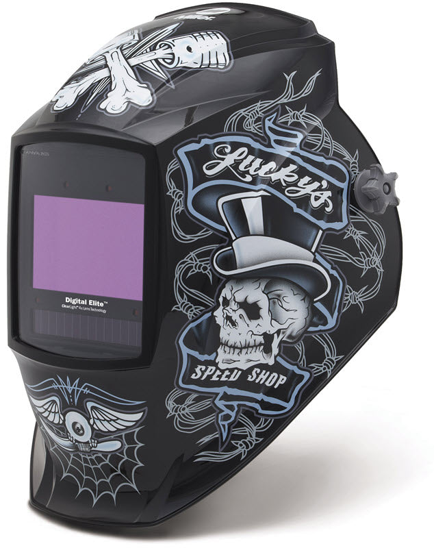 Miller Lucky's Speed Shop Digital Elite ClearLight 4x Welding Helmet 296766