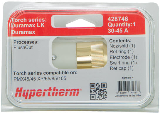 Hypertherm Duramax FlushCut 45 A Consumable Kit 428746