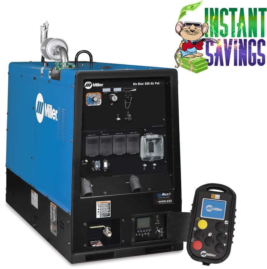 Miller Welders Miller Big Blue 600 Air Pak (Deutz) Truck Mount Spec w/WIC & ArcReach
