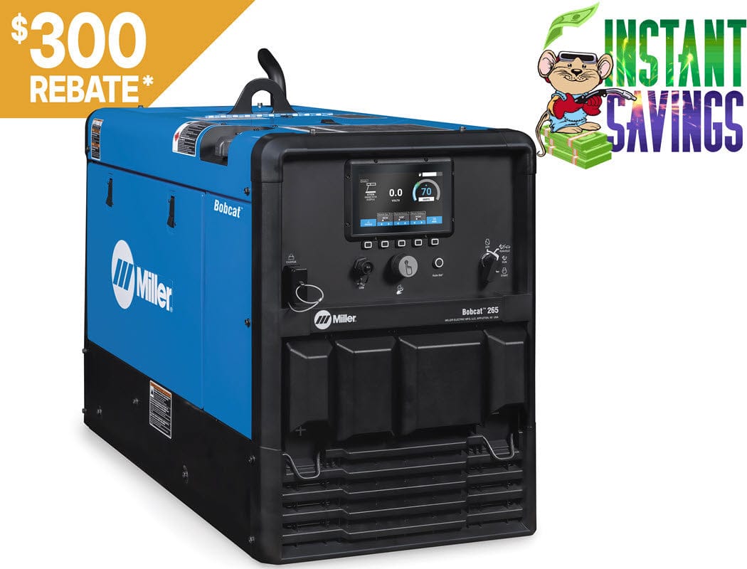 Miller Welders Miller Bobcat 265 Welder with Battery Charger 907826002