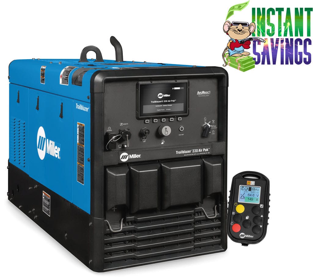 Miller Welders Miller Trailblazer 330 Air Pak w/Excel Power & Battery Charge 907836