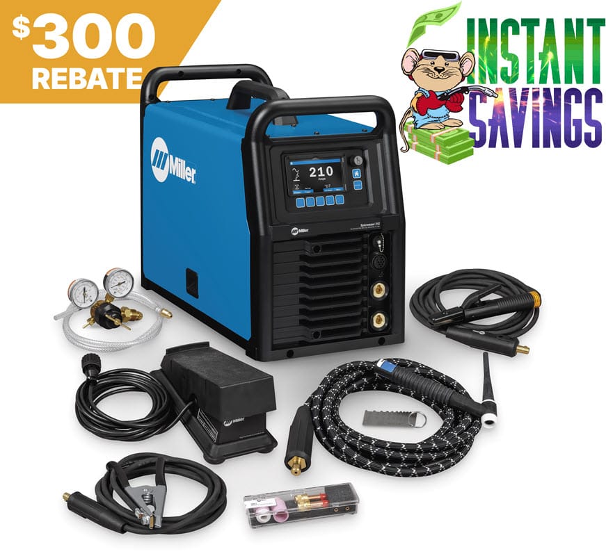 Miller Welders Miller Syncrowave 212 Air-Cooled TIG Welder Package 907911