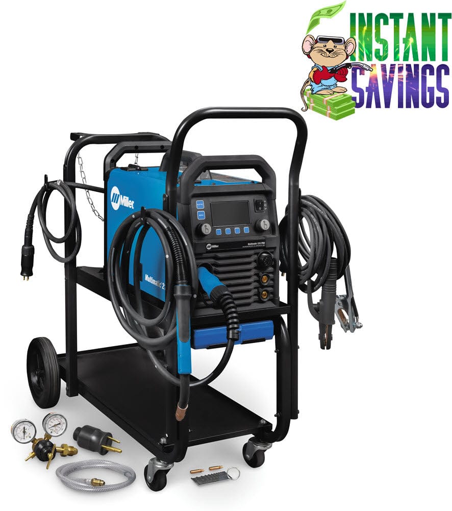 Miller Welders Miller Multimatic 215 Multiprocess Welder w/Running Gear 951000074