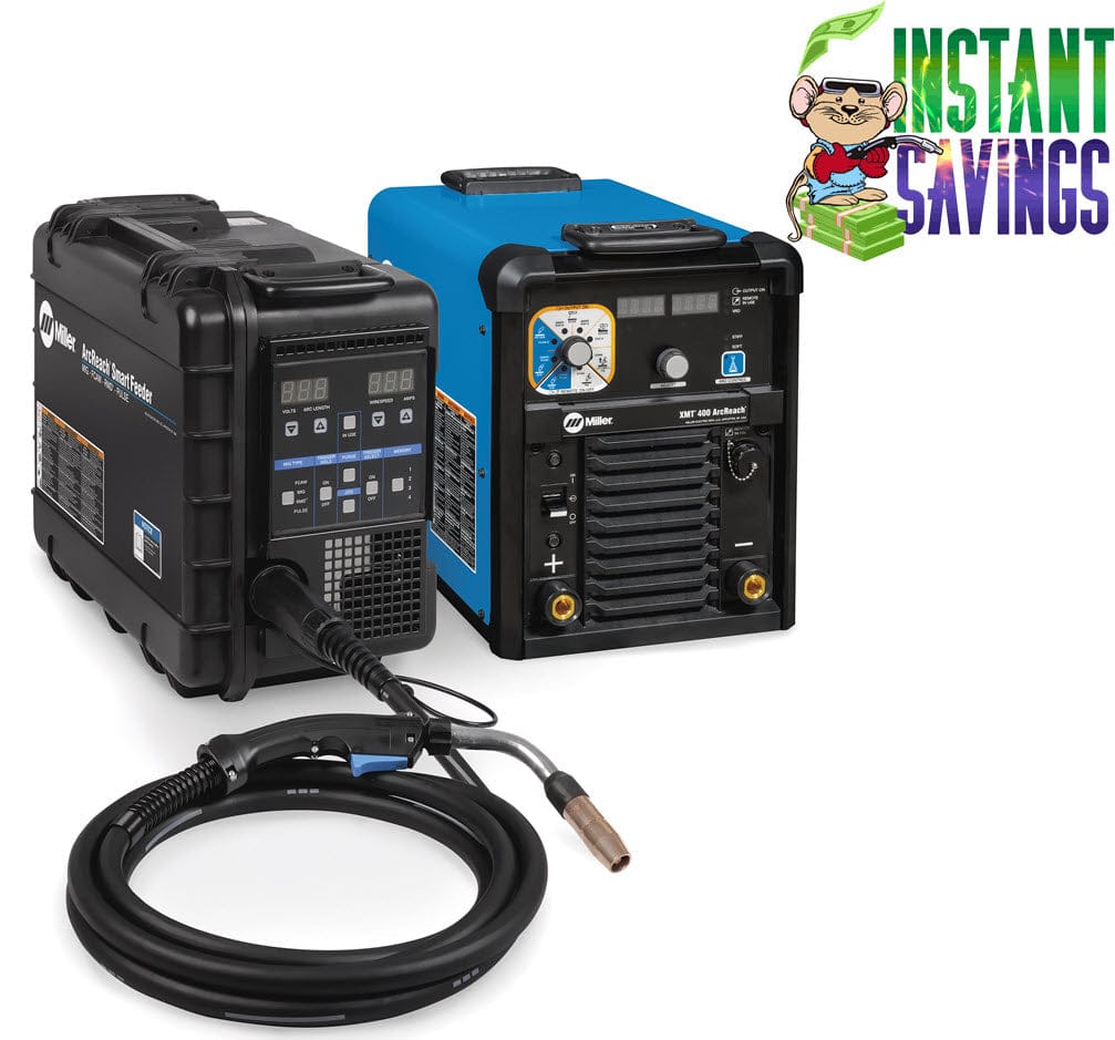 Miller Welders Miller XMT 400 ArcReach w/ArcReach Smart Feeder 951000112