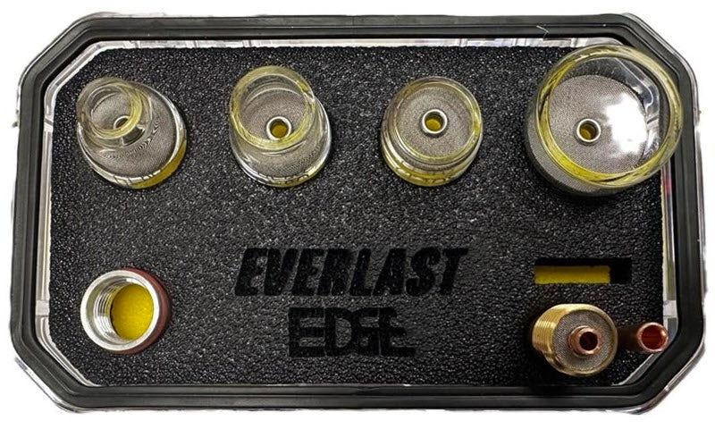 Everlast EDGE Pyrex Gas Lens Premium TIG Kit - 17/18/26 Torches