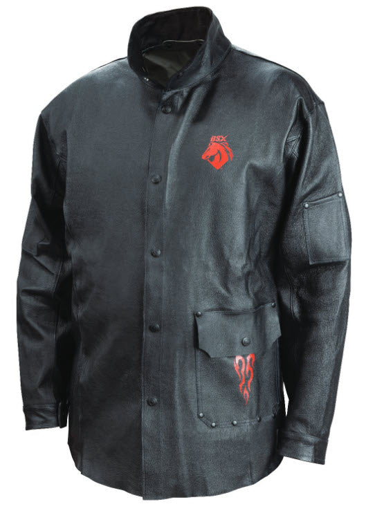 Black Stallion BSX Grain Pigskin Welding Jacket JL2035-BK