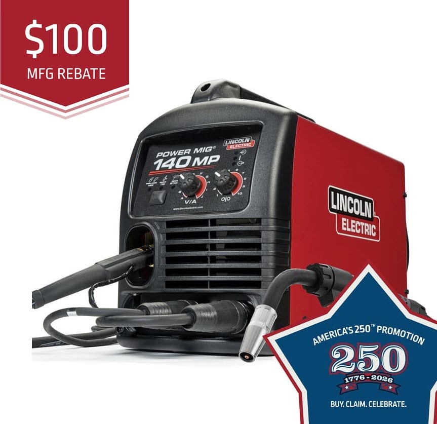 Lincoln POWER MIG 140 MP Multi-Process Welder K4498-1