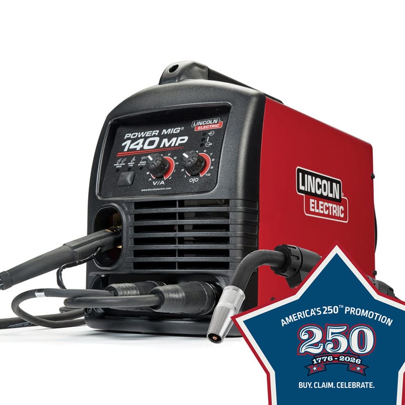 Lincoln POWER MIG 140 MP Multi-Process Welder K4498-1