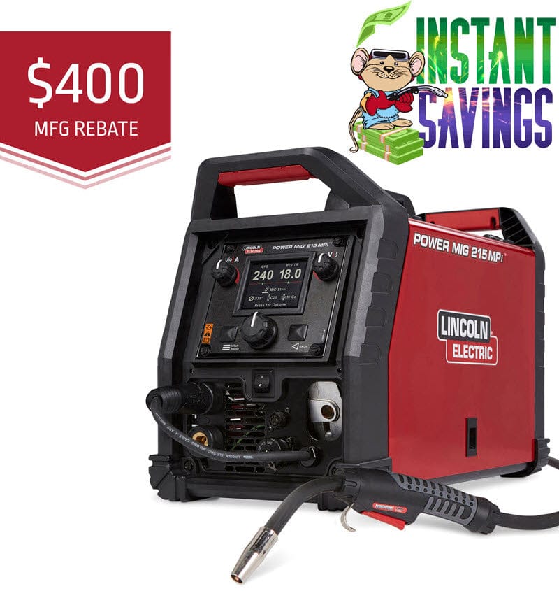 Lincoln Welders Lincoln Power MIG 215 MPi Multi-Process Welder K4876-1