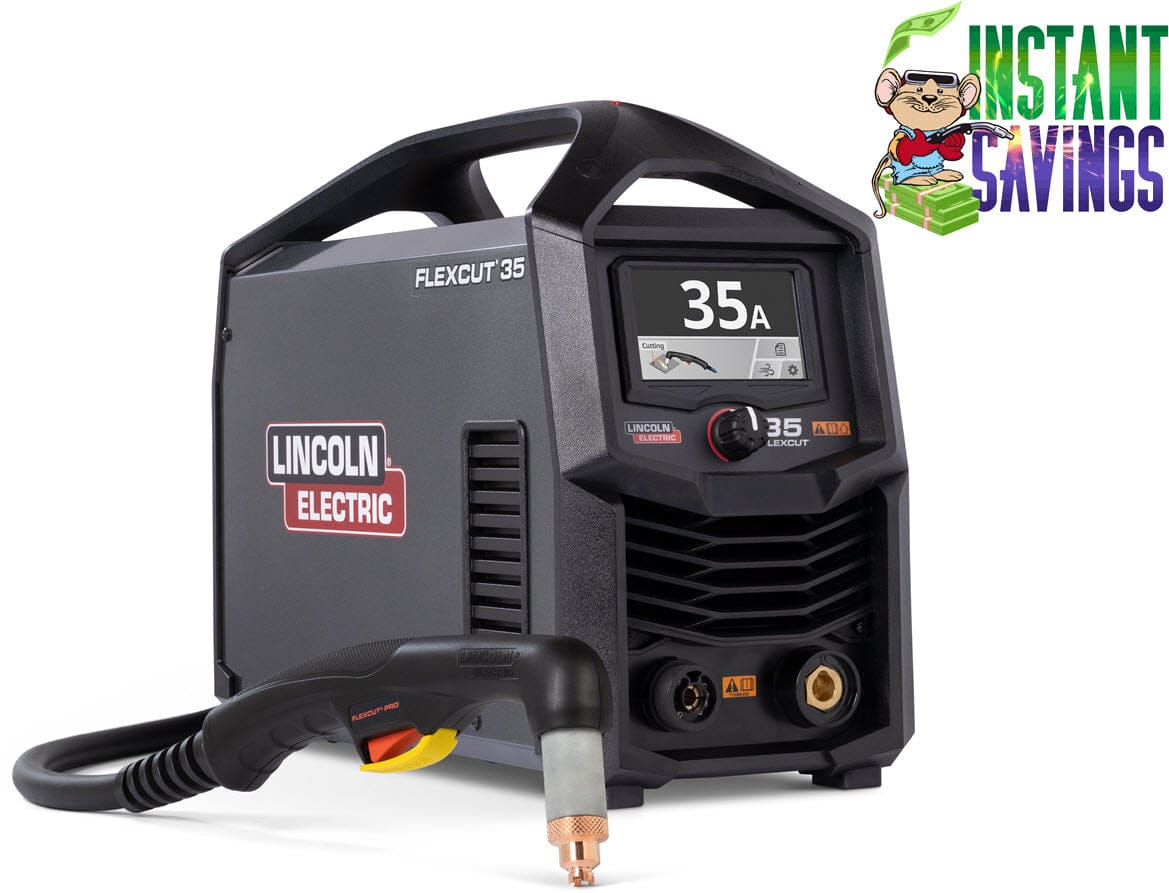 Lincoln Welders 25 ft Lincoln FlexCut 35 Plasma Cutter Handheld Ready-Pak K5821-H