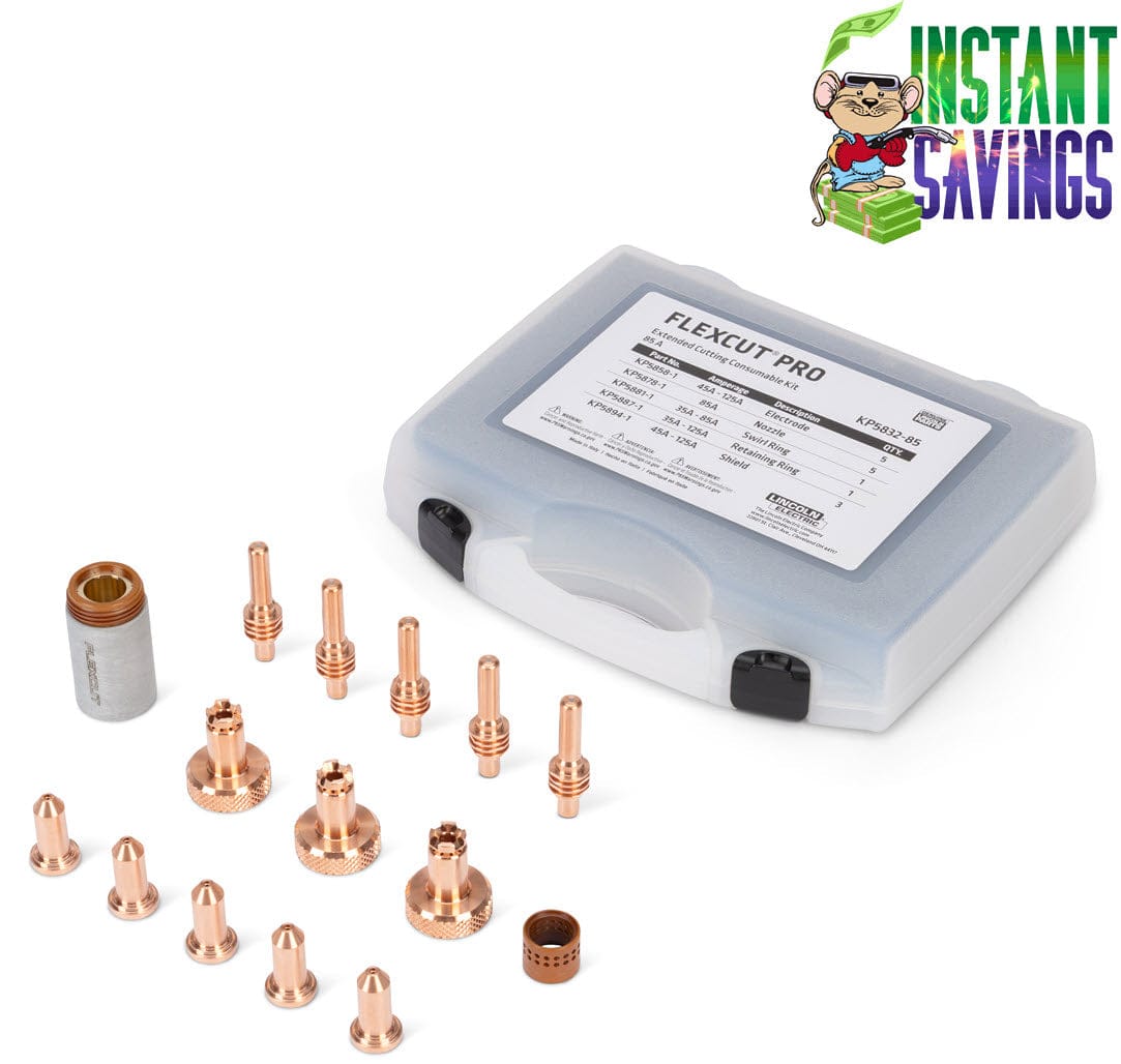 Lincoln FlexCut PRO Extended Cutting Kit - 85 Amp KP5832-85
