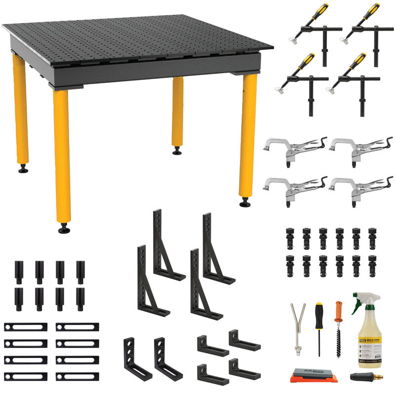 BUILDPRO MAX Welding Table 4' x 4' (Nitrided) with Kit TMQA54848F-K1