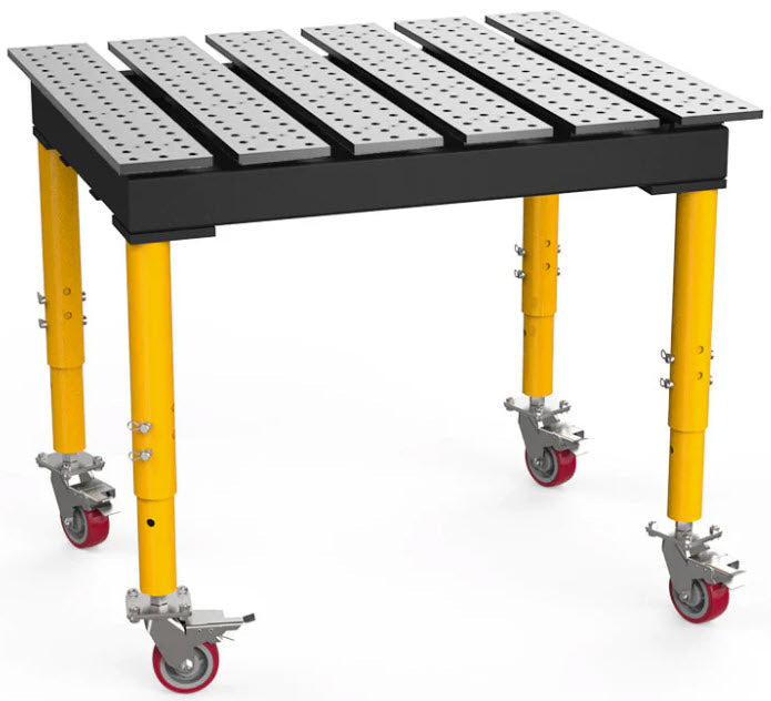 BUILDPRO MAX Slotted Welding Table 4' x 3' (Standard) w/Adjustable Legs & Casters TMRC54738