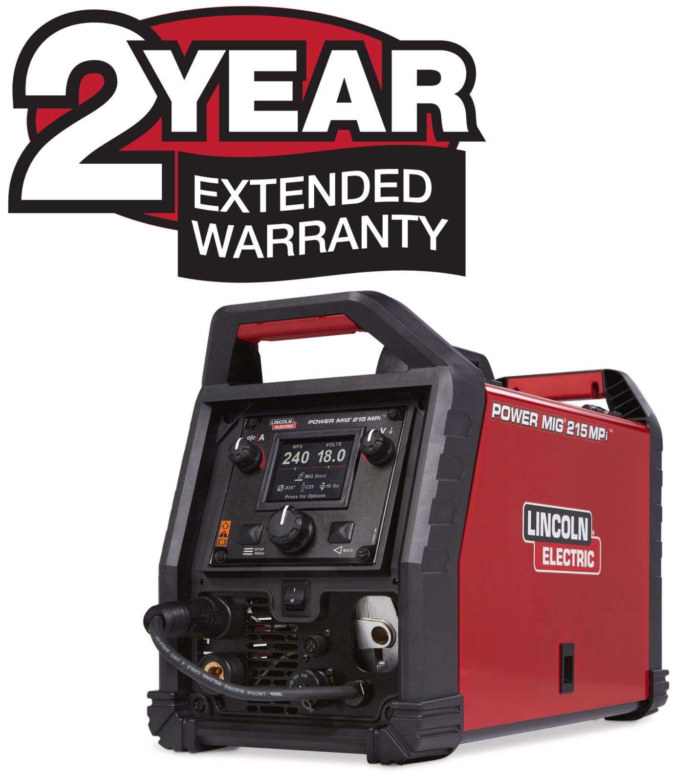 Lincoln 2-Year Extended Warranty - POWER MIG 215 MPi X4876