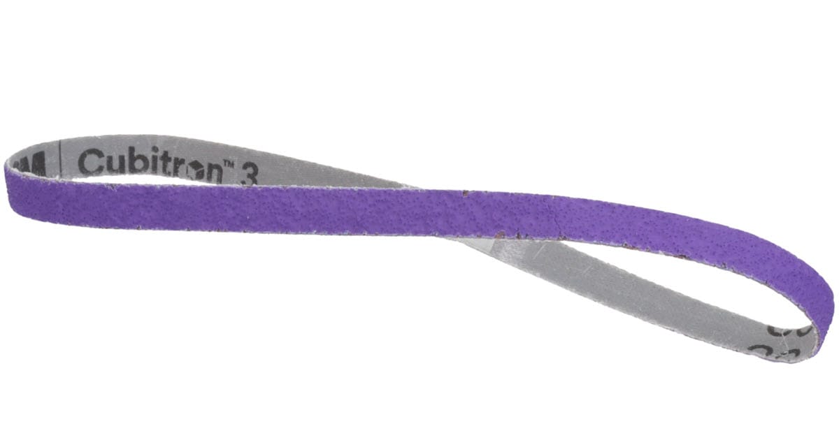 3M Abrasives 3M Cubitron™ 3 Cloth Belt 1184F 1/2" x 24" - YF Weight Fabri-Lok Single-Flex