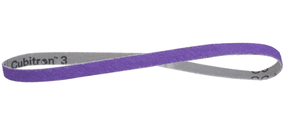 3M Abrasives 3M Cubitron™ 3 Cloth Belt 1184F 1/2" x 24" - YF Weight Fabri-Lok Single-Flex