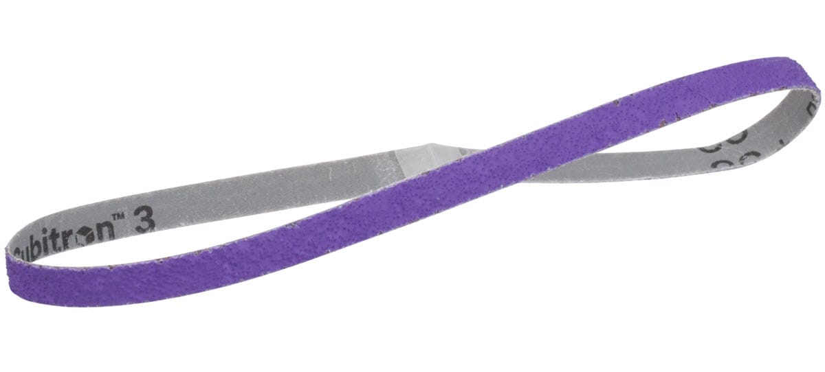 3M Abrasives 3M Cubitron™ 3 Cloth Belt 1184F 1/2" x 24" - YF Weight Fabri-Lok Single-Flex