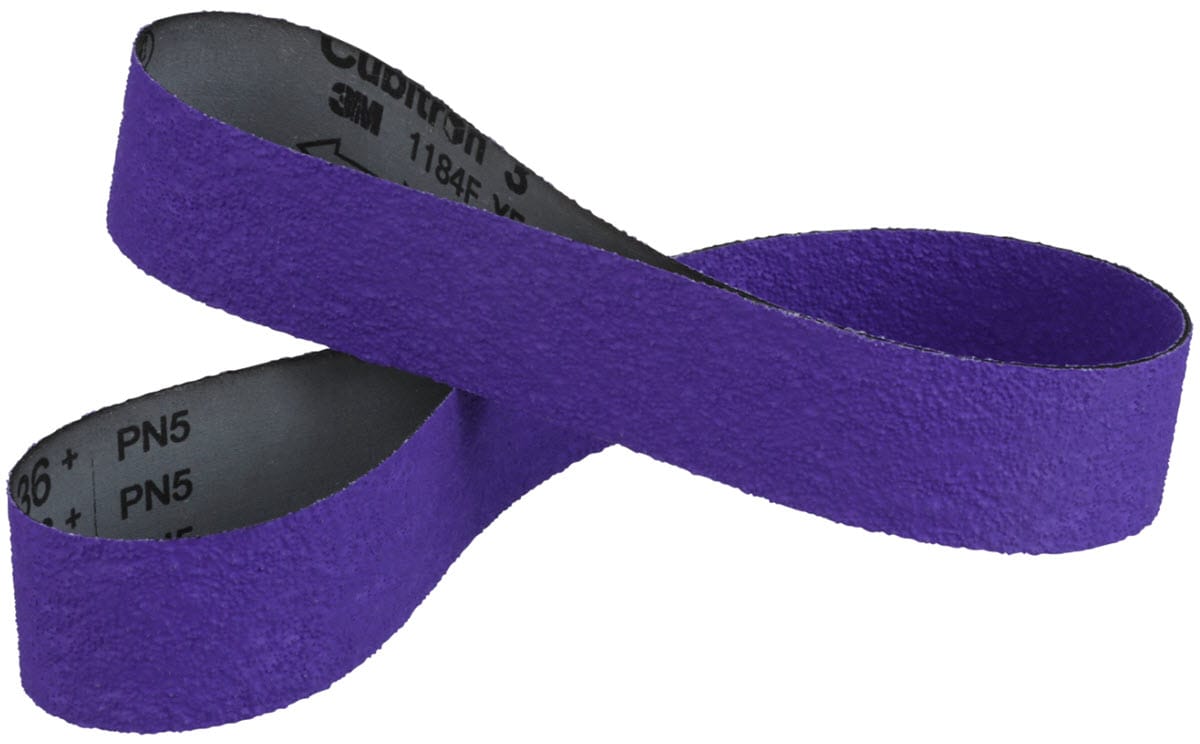 3M Cubitron™ 3 Cloth Belt 1184F 2" x 60" - YF Weight Film-Lok Single-Flex