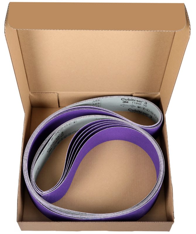 3M Abrasives 3M Cubitron™ 3 Cloth Belt 1184F 3" x 132" - YF Weight Film-Lok Single-Flex