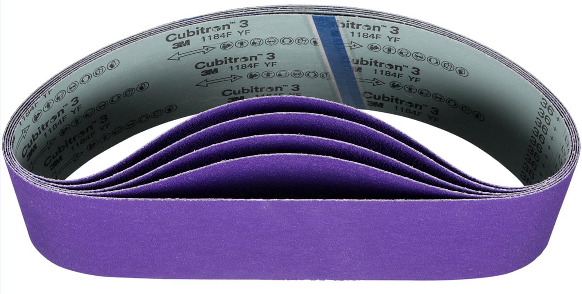 3M Abrasives 3M Cubitron™ 3 Cloth Belt 1184F 6" x 48" - YF Weight Film-Lok Single-Flex