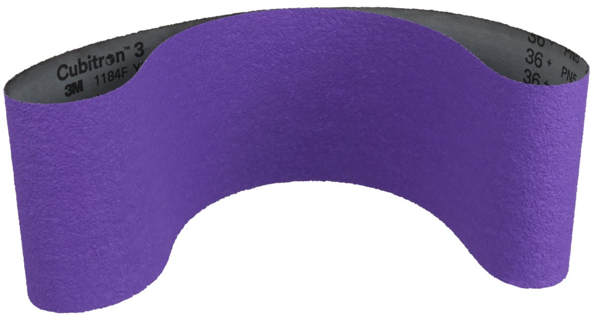 3M Cubitron™ 3 Cloth Belt 1184F 6" x 48" - YF Weight Film-Lok Single-Flex