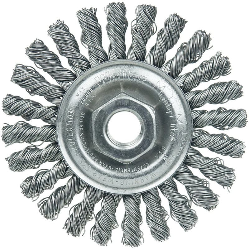 Weiler Abrasives Weiler Cable Twist Knot Wire Wheel - 4" Steel 13266