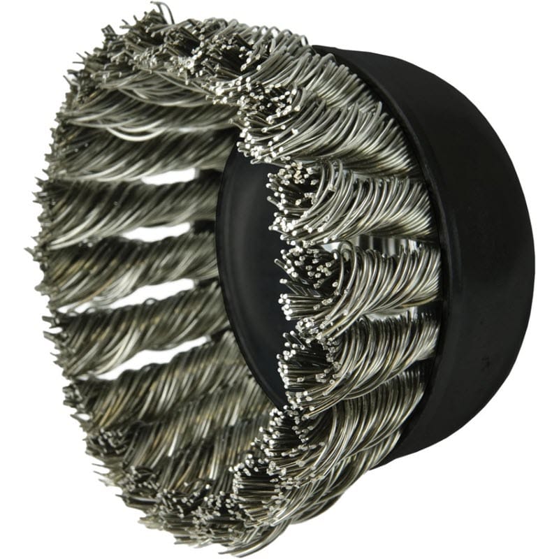 Anchor Abrasives Weiler Cup Brush - 2 3/4" Stainless Steel Knot 13258