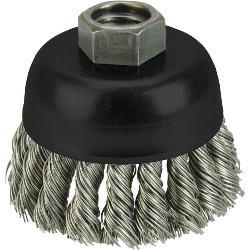 Anchor Abrasives Weiler Cup Brush - 2 3/4" Stainless Steel Knot 13258