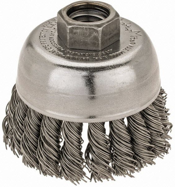 Weiler Cup Brush - 2 3/4" Stainless Steel Knot 13286