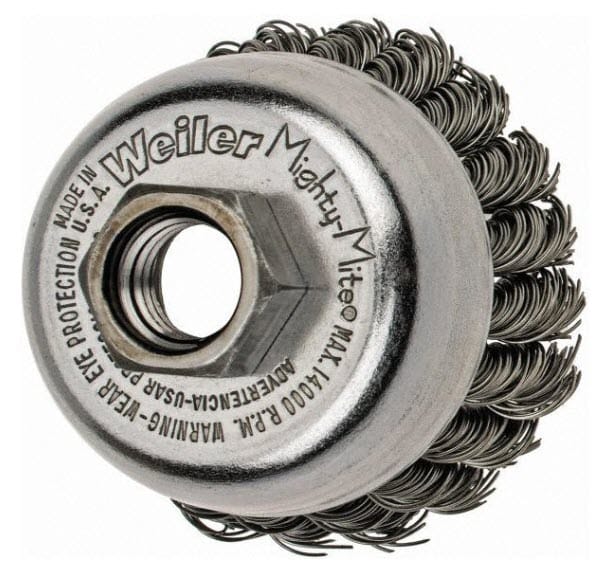 Weiler Abrasives Weiler Cup Brush - 2 3/4" Stainless Steel Knot 13286