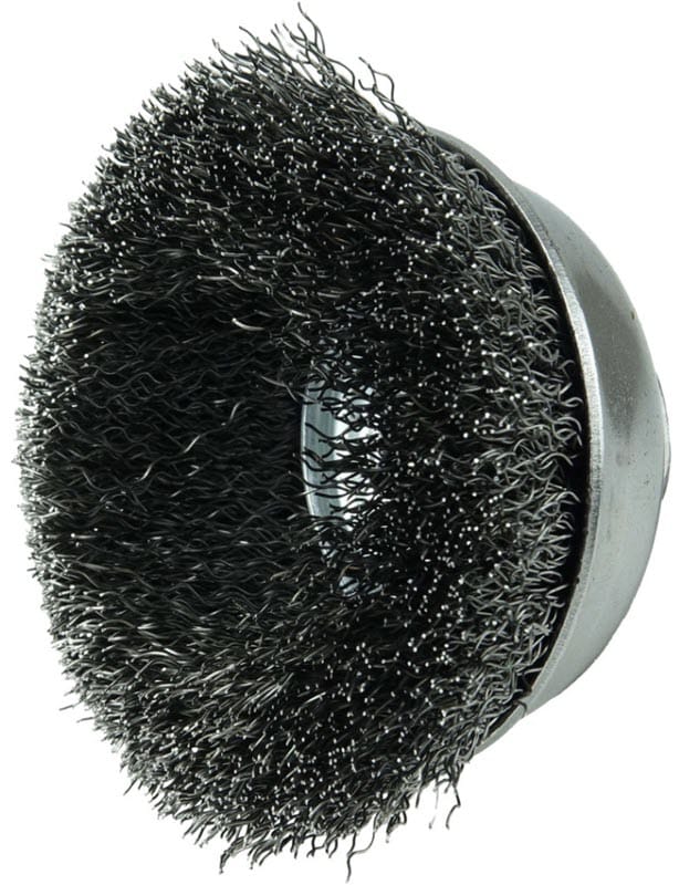 Weiler Abrasives Weiler Cup Brush - 3-1/2" Crimped Steel Wire 13181