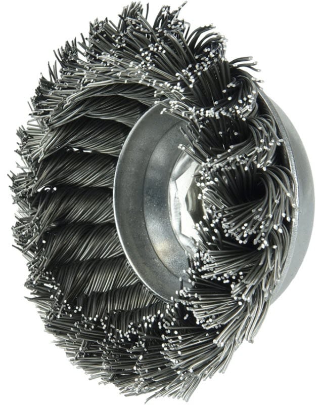 Weiler Abrasives Weiler Cup Brush - 3-1/2" Steel Knot 13156