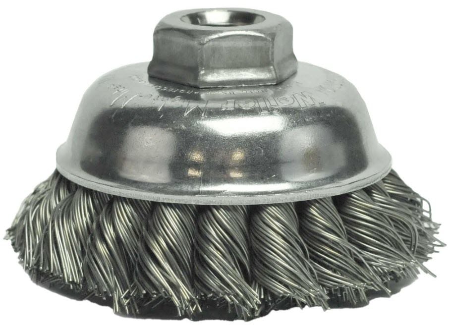 Weiler Abrasives Weiler Cup Brush - 3-1/2" Steel Knot 13156