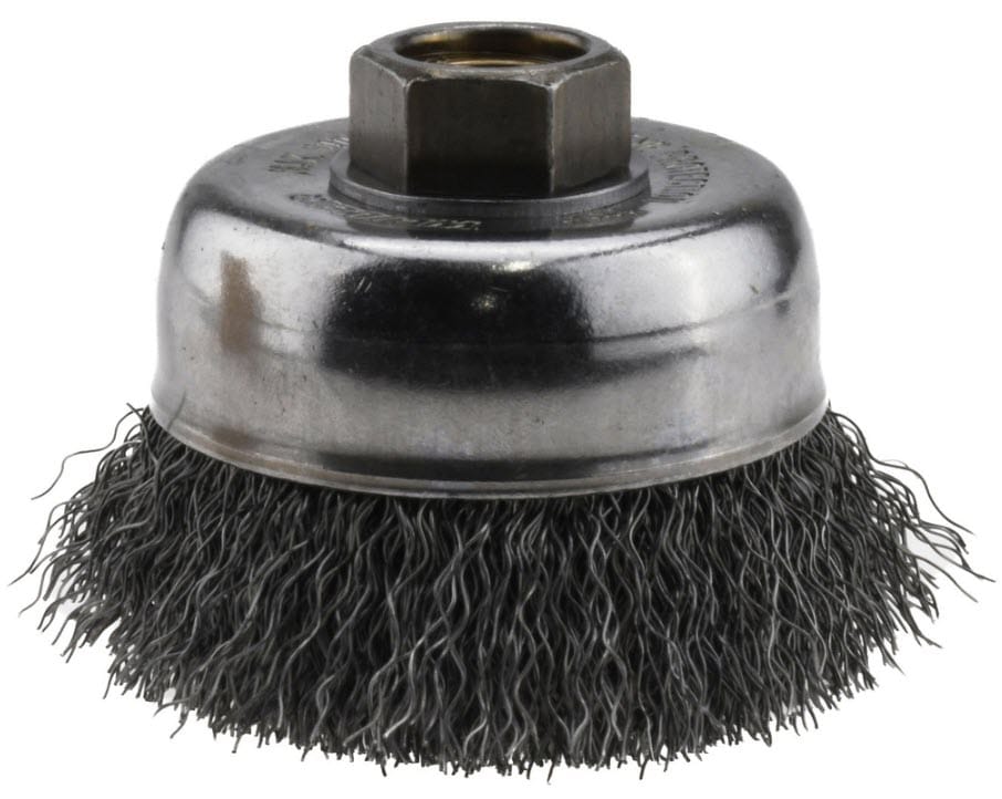 Weiler Cup Brush - 3" Crimped Steel Wire 13245