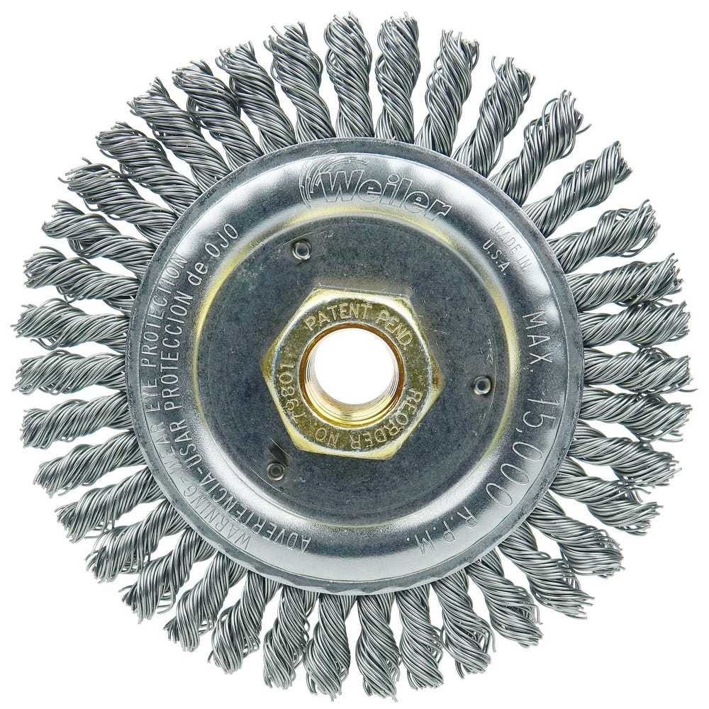 Weiler Dually Stringer Bead Wheel - 4-1/2" Steel 79801