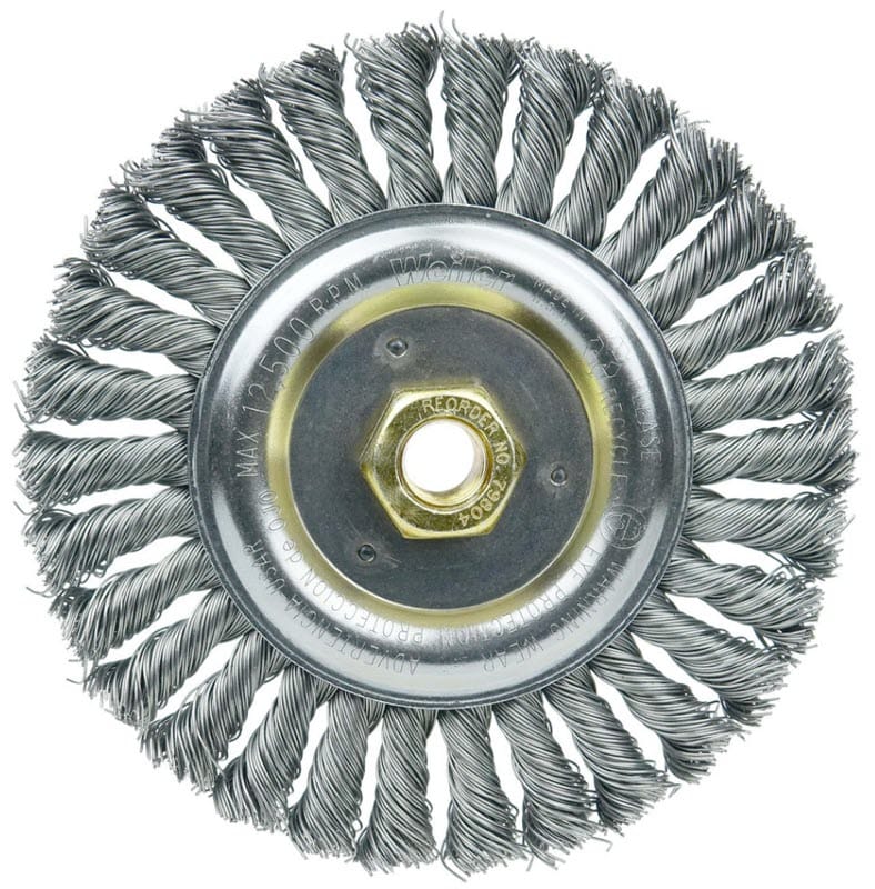Weiler Abrasives Weiler Dually Stringer Bead Wheel - 6" Steel 79804