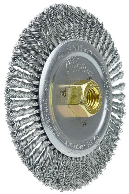 Weiler Abrasives Weiler Dually Stringer Bead Wheel - 6" Steel 79805