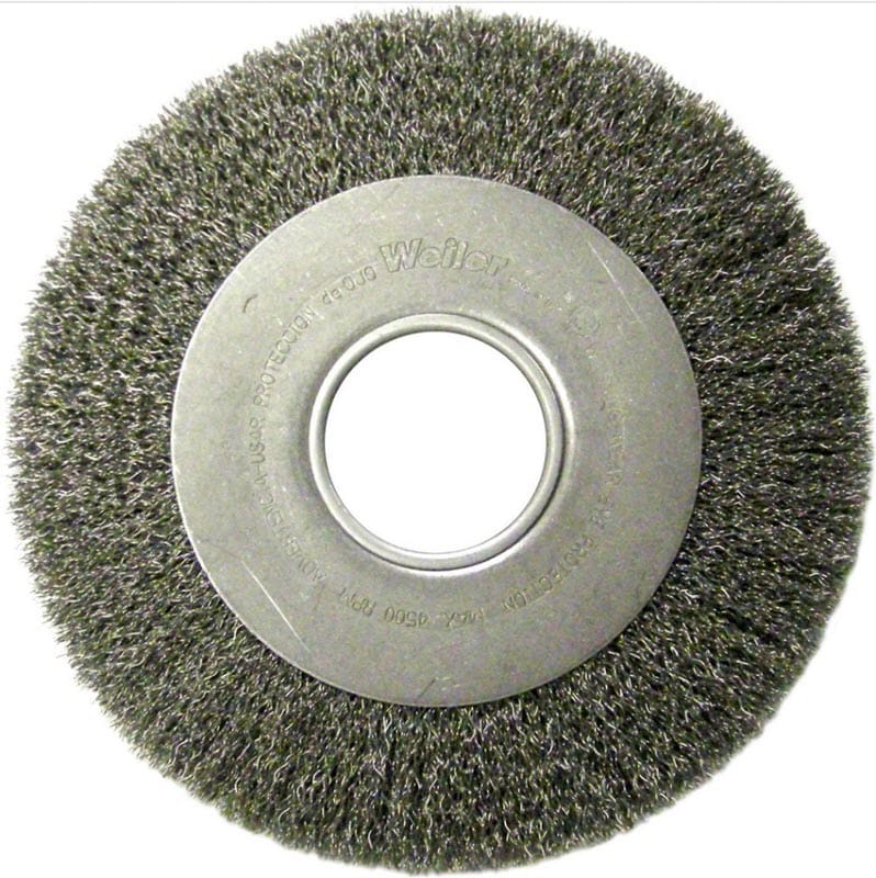 Weiler Medium Face Crimped Wire Wheel - 8" Steel 06120