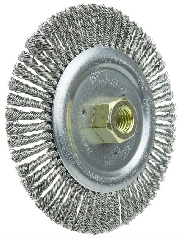 Weiler Abrasives Weiler Roughneck Jr. Root Pass Cleaning Brush-6" Stainless Steel 09500