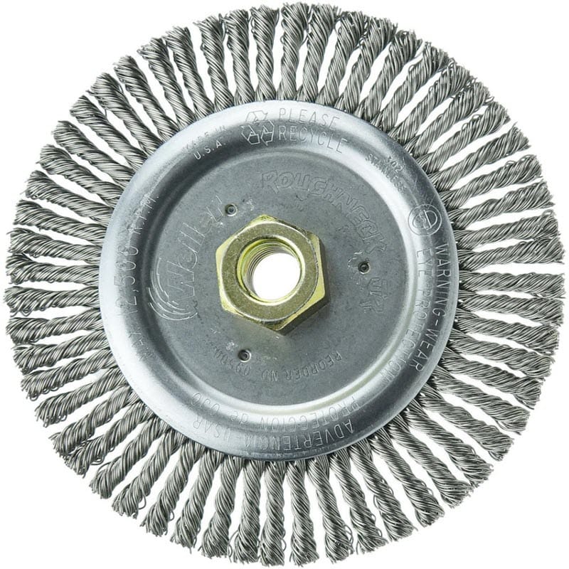 Weiler Abrasives Weiler Roughneck Jr. Root Pass Cleaning Brush-6" Stainless Steel 09500