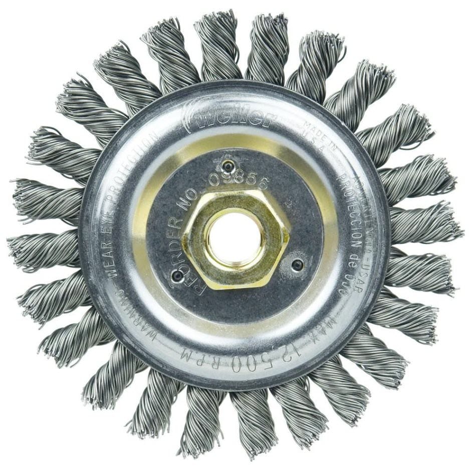 Weiler Abrasives Weiler Roughneck Jr. Stringer Bead Wheel - 5" Steel 09856