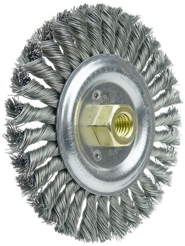 Weiler Abrasives Weiler Roughneck Jr. Stringer Bead Wheel - 6" Steel 08916