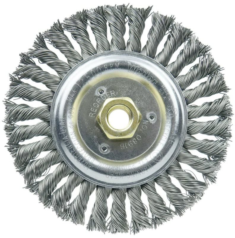 Weiler Abrasives Weiler Roughneck Jr. Stringer Bead Wheel - 6" Steel 08916