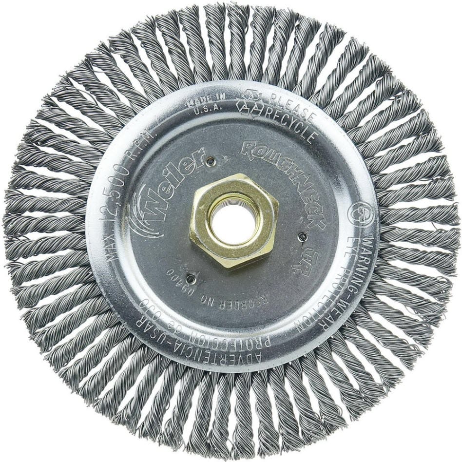 Weiler Roughneck Jr. Stringer Bead Wheel - 6" Steel 09400