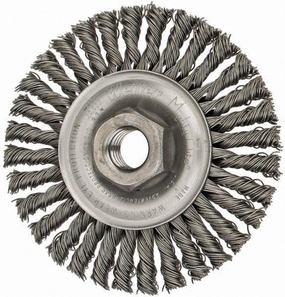 Weiler Abrasives Weiler Roughneck Max Stringer Bead Wheel - 4" Steel 13131