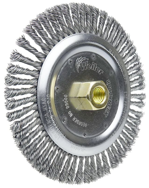 Weiler Abrasives Weiler Roughneck Stringer Bead Wheel - 7" Steel 09000