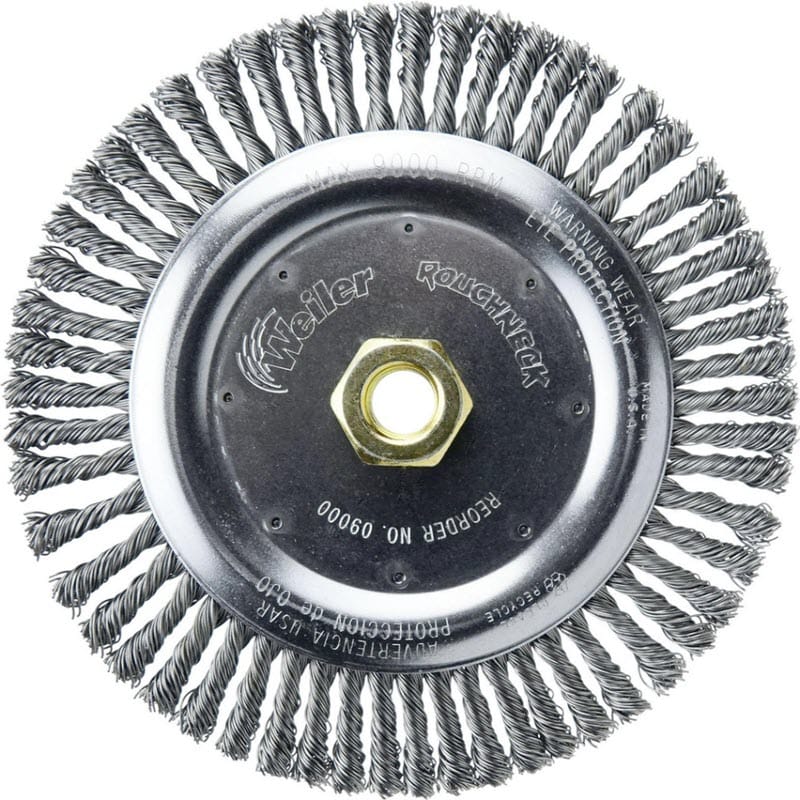 Weiler Abrasives Weiler Roughneck Stringer Bead Wheel - 7" Steel 09000