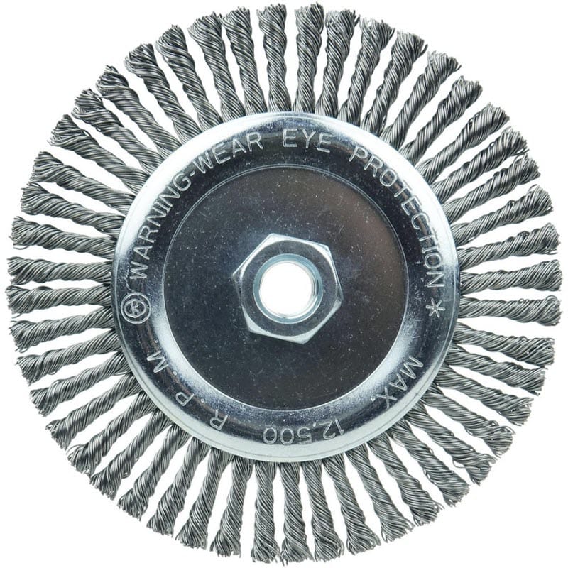 Weiler Abrasives Weiler Stringer Bead Wheel - 6" Steel 08766