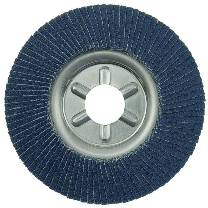 Weiler Abrasives Weiler Tiger Aluminum Back Flap Disc- 4 1/2" Type 29 7/8 Arbor 80 Grit 50515