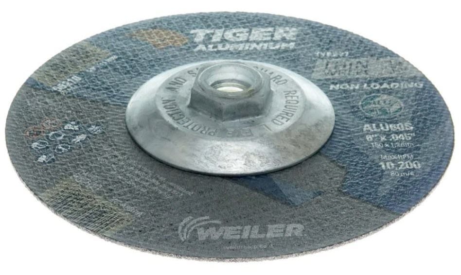 Weiler Abrasives Weiler Tiger Aluminum Cutting Wheel w/Hub - 6" X .045" Type 27 58210